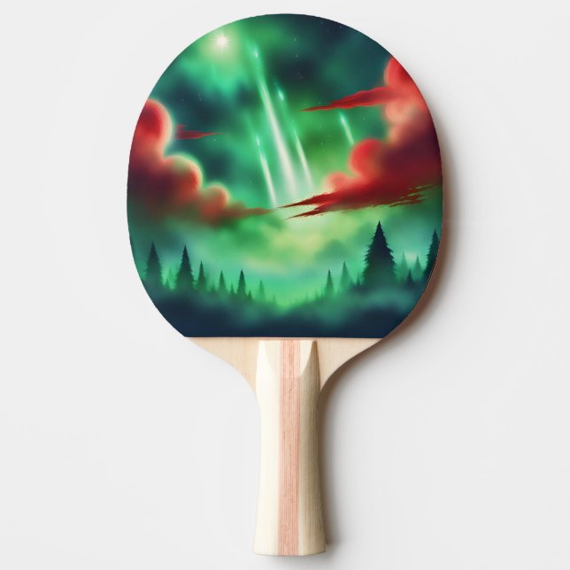 green sky ping pong paddle (Front)