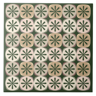Green Slices Ceramic Tile