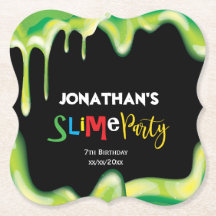 Green slime boys birthday party