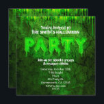 Green Slime Fun Halloween Party Invitations<br><div class="desc">Green Slime Fun Halloween Party Invitations</div>