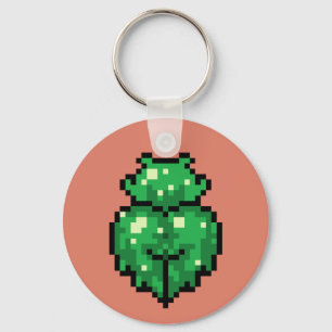 Green slime girl Keychain