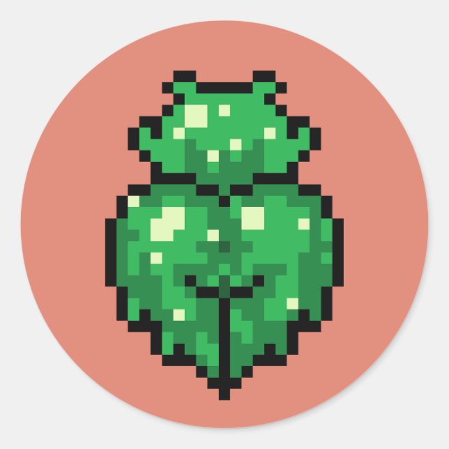 Green slime girl Sticker (Front)