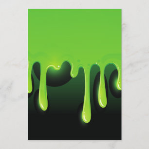 green slime invitation