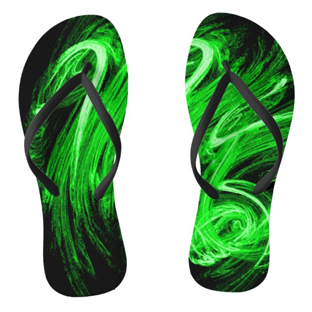 Green Smoke Flip Flops (Footbed)
