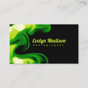 green smoke on black background gyu8 business card