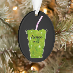Green Smoothie Personalised Ornament