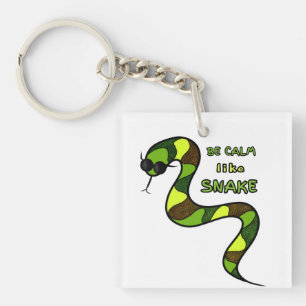 Green snake key ring