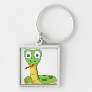 Green Snake Key Ring