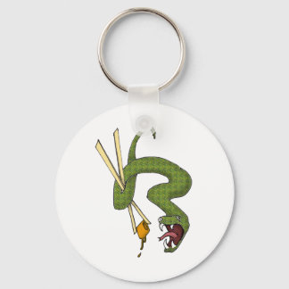Green Snake Key Ring