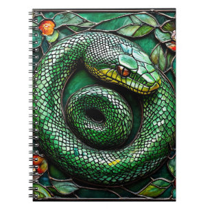 Green Snake Minimal Nature Design 🐍📓✨ Notebook
