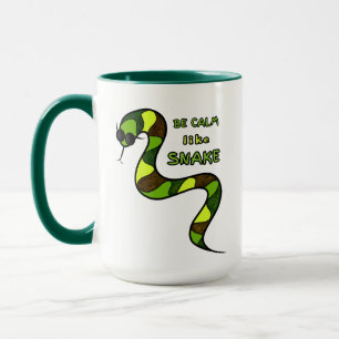 Green snake mug