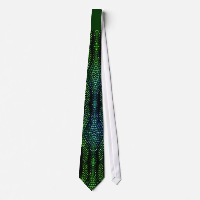 Green Snakeskin Tie (Front)
