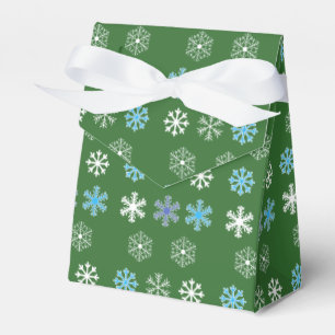 Green Snowflake Favour Box
