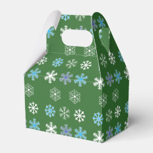 Green Snowflake Favour Box