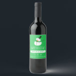 Green Snowman, Christmas Party Wine Label<br><div class="desc">These Green Snowman, Christmas Party Wine Bottle Labels are perfect for anybody who is hosting a joyful and merry event. Great for office parties, restaurants or a special meal for family and friends, these labels will be sure to impress your guests. The snowman design can be easily personalized and will...</div>