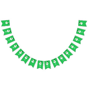 Green Snowman, Happy Holidays Bunting