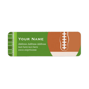 green, soccer, sport Return Address Labels