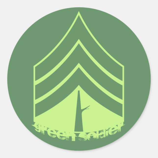 Green Soldier Sticker (Front)