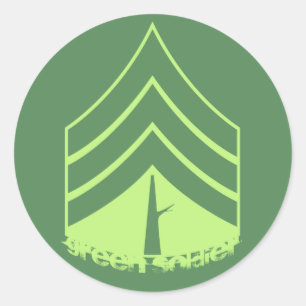 Green Soldier Sticker