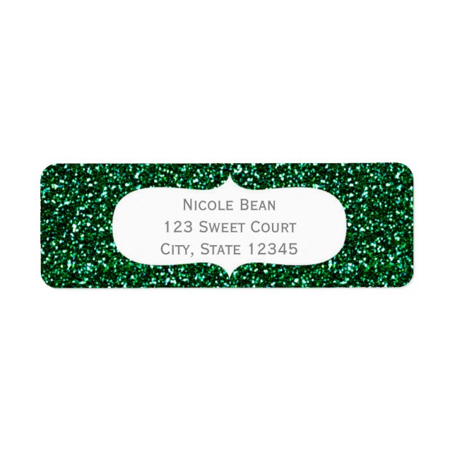 Green Sparkle Glitter Holiday Party (Front)