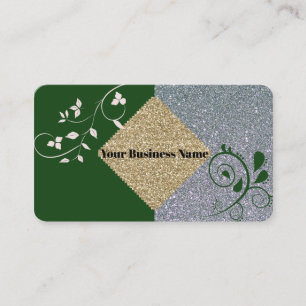 Green Sparkle Professional Business Card