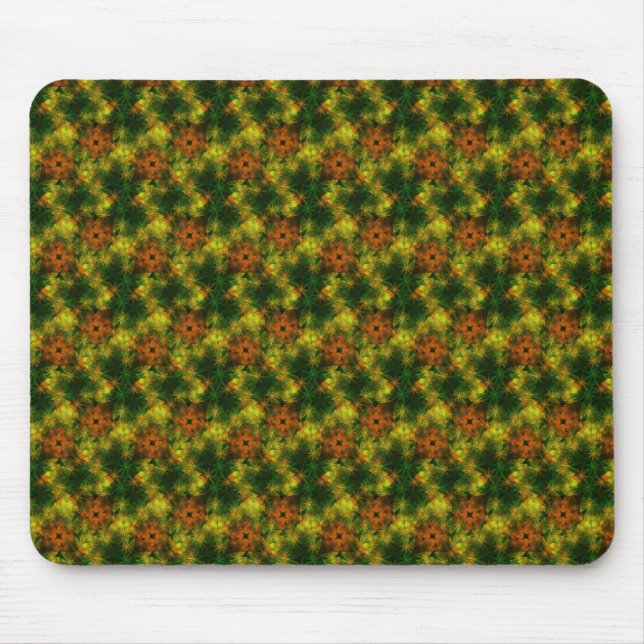 Green Sparkles Mouse Mat (Front)