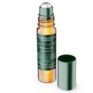 Green Sparkles Perfume Roller Bottle label