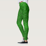 Green sparkling glitter pattern leggings<br><div class="desc">Upgrade your style with our luxurious leggings,  guaranteed to make you shine wherever you go. Delight in the stunning green glitter texture pattern that will elevate your outfit with a touch of elegance.</div>