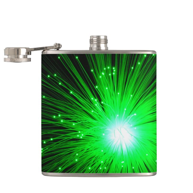Green Sparks Hip Flask (Opened)