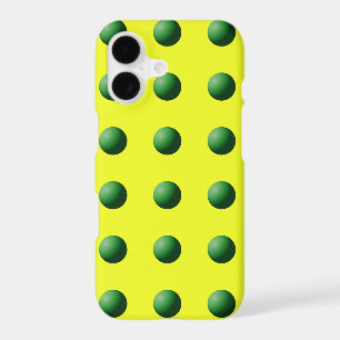 Green Spheres on Yellow 