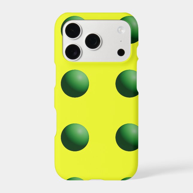 Green Spheres on Yellow  (Back)
