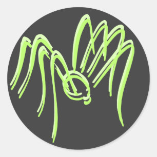 Green Spider Stickers