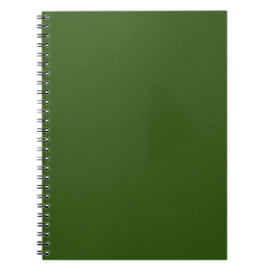Green Spiral Notebook Minimalist School Journal