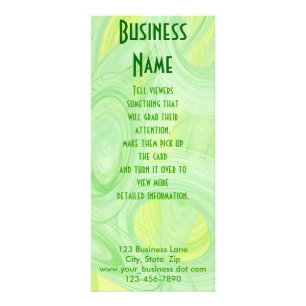 Green Spiral Scratch Rack Card