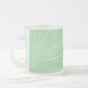 Green Splash Frosted Glass Mug