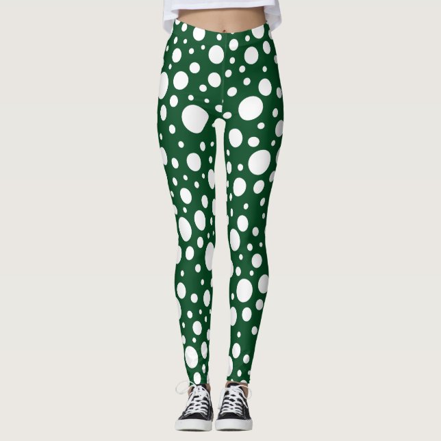 Green Spots Leggings (Front)