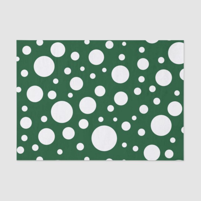 Green Spots Tissue Paper (Front)
