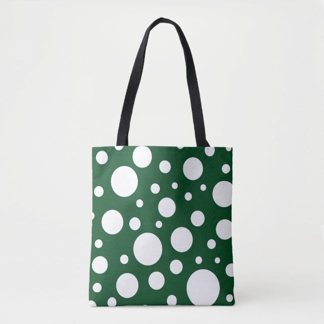 Green Spots Tote Bag (Front)