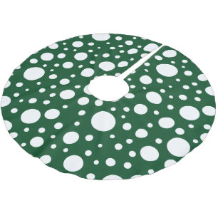 Green Spots Tree Skirt