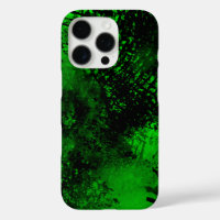 Green Spray Paint Effect iPhone 16 Case