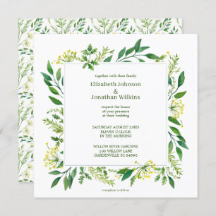 Green Spring Botanical Herbs Invitation