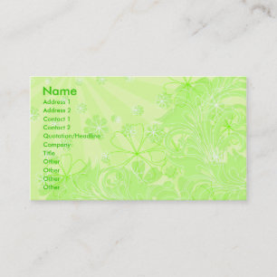 green spring_card business card