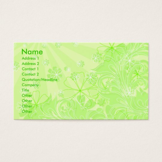green spring_card business card