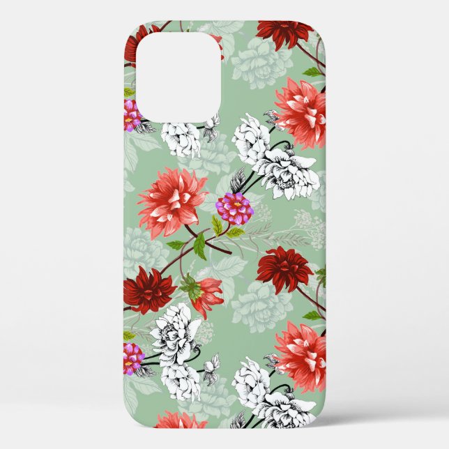 Green Spring Floral: Hand Drawn Case-Mate iPhone Case (Back)
