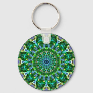 Green Spring Kaleidoscope Key Ring