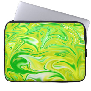 Green Spring Mint Marble, Laptop Sleeve