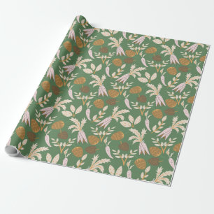 Green Spring Pattern Wrapping Paper