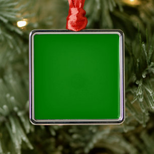 Green Square Metal Tree Decoration
