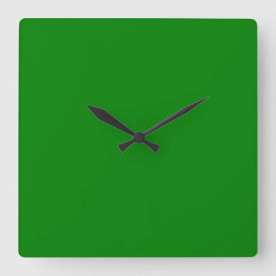 Green Square Wall Clock