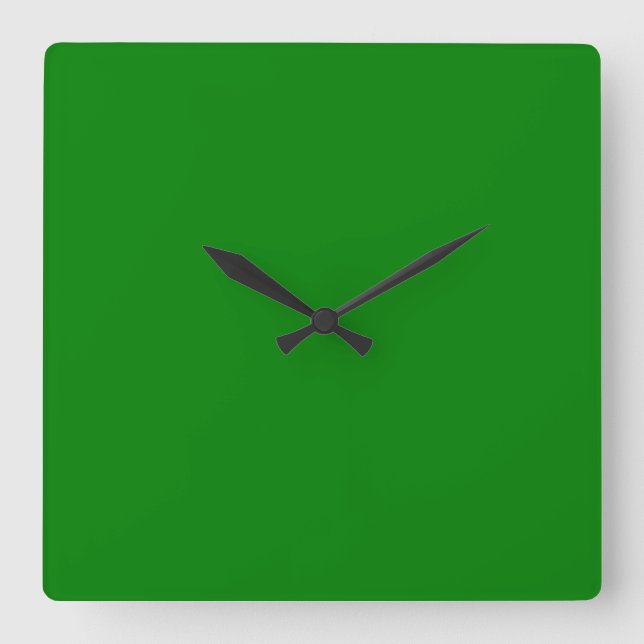 Green Square Wall Clock (Front)